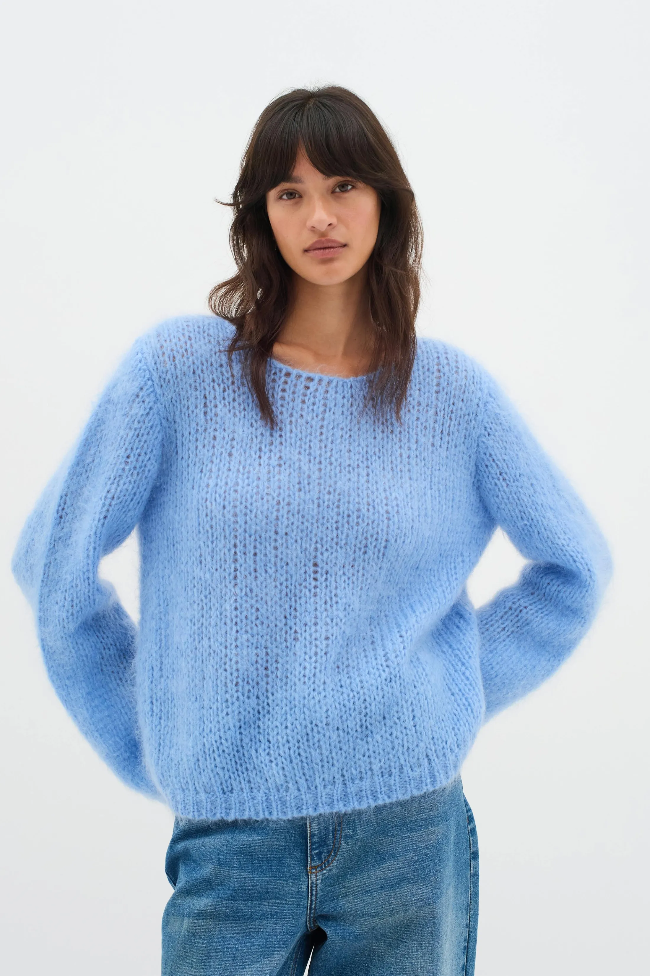 InWear JetraIW Mohair Pullover CrispyBlue Outlet